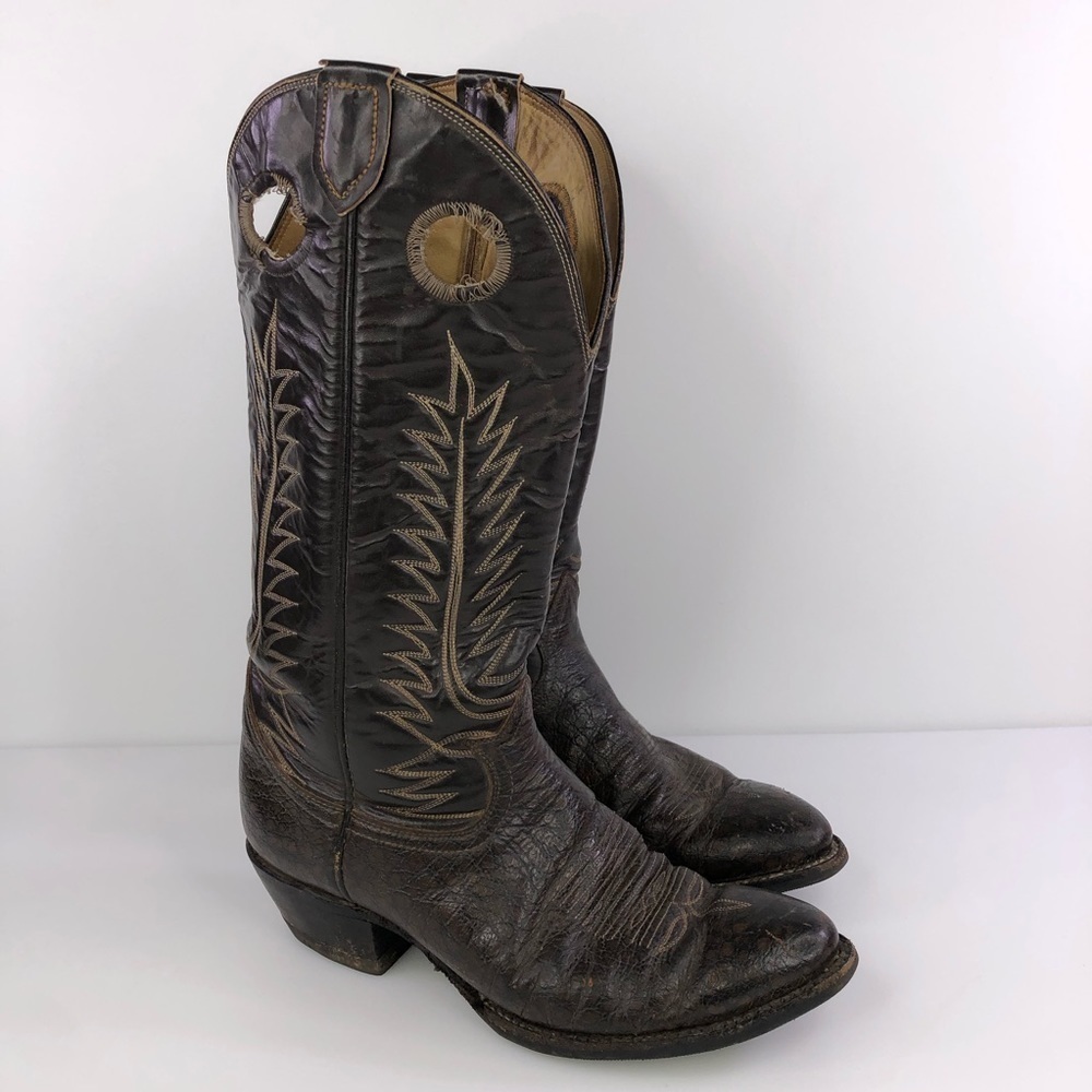 Tony Lama Buckaroo Cowboy Western Boots Size 9d